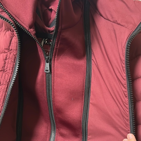 NWT Bernardo double layer eco-plume combo bib long puffer sz large - Picture 9 of 10